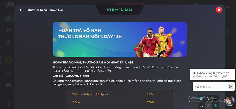 Sự kiện hoàn trả siêu hấp dẫn tại nhà cái