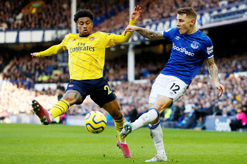 Đội hình ra sân của 2 đội bóng Everton vs Arsenal