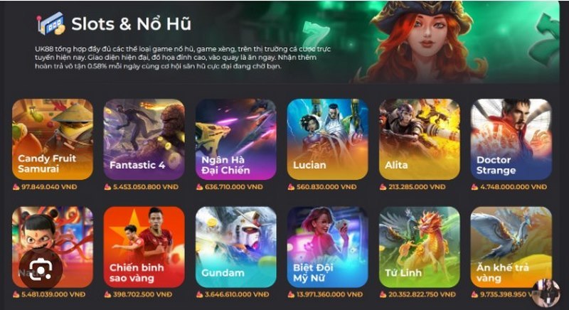 Nổ hũ Biệt đội mỹ nữ trên UK88